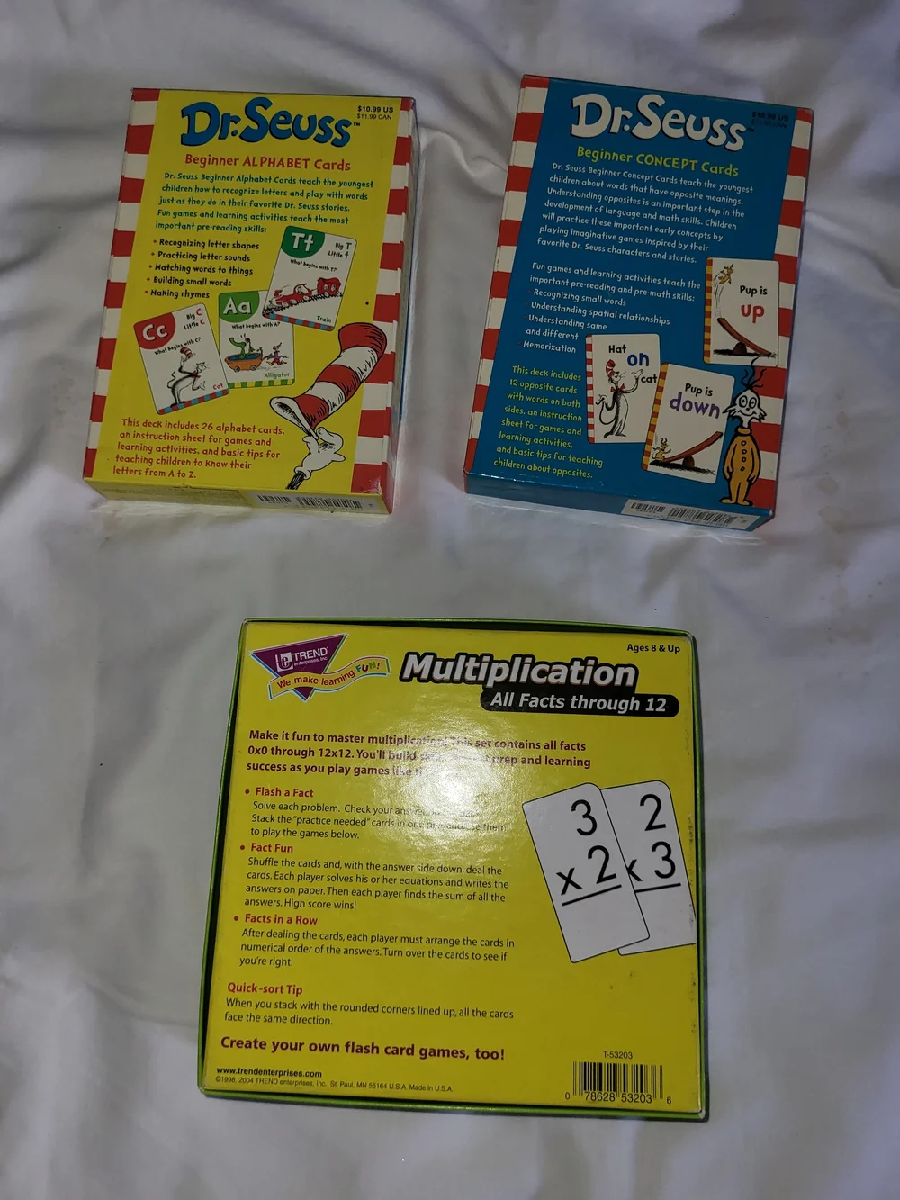 Dr.seuss And Multiplication Cards